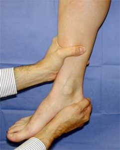 physical examination for ankle instability mike smith